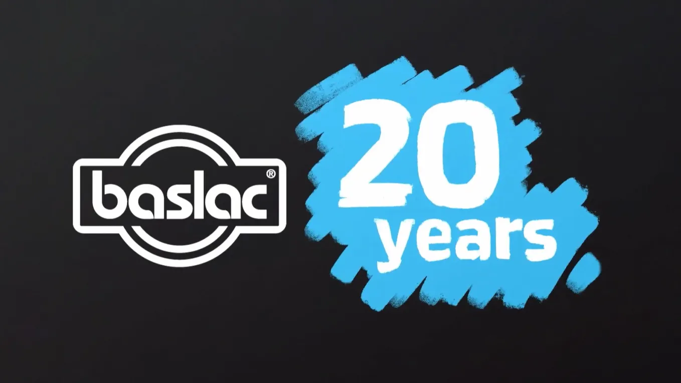 baslac 20 years campaign logo